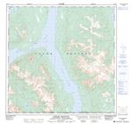 105D01 - JUBILEE MOUNTAIN - Topographic Map