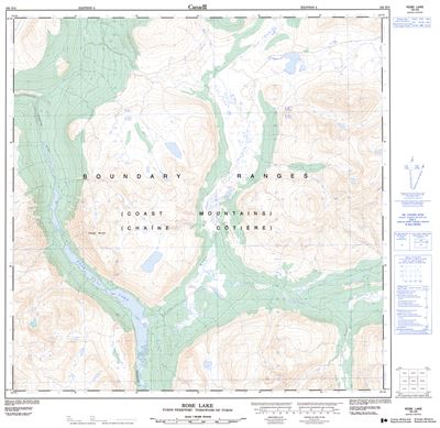 105D05 - ROSE LAKE - Topographic Map