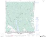 105E - LAKE LABERGE - Topographic Map