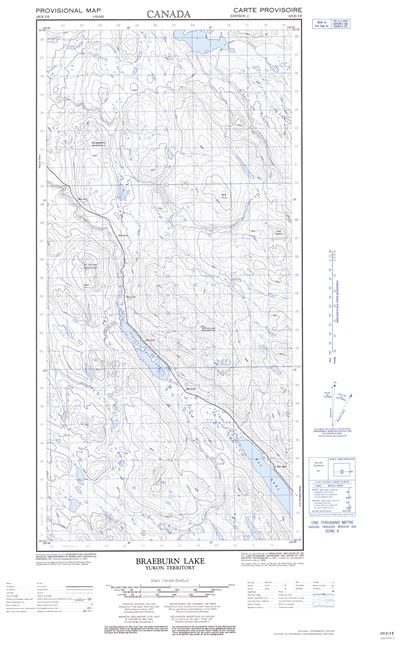 105E05E - BRAEBURN LAKE - Topographic Map