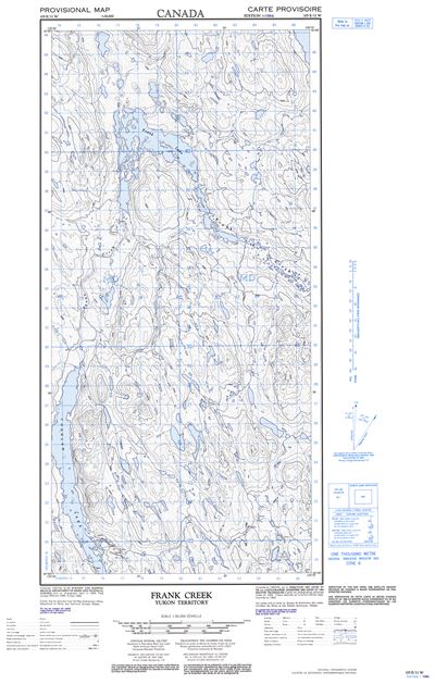 105E11W - FRANK CREEK - Topographic Map