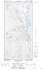 105E13W - MANDANNA LAKE - Topographic Map