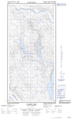 105E14W - CLAIRE LAKE - Topographic Map