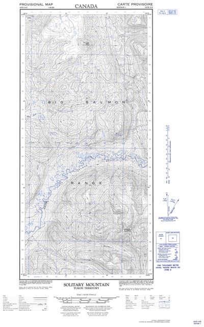 105E16E - SOLITARY MOUNTAIN - Topographic Map