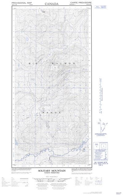 105E16W - SOLITARY MOUNTAIN - Topographic Map