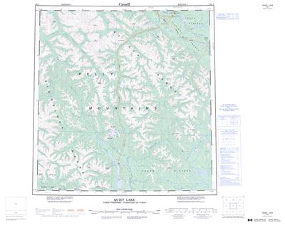 105F - QUIET LAKE - Topographic Map