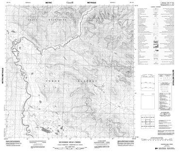 105F02 - HUNDRED MILE CREEK - Topographic Map