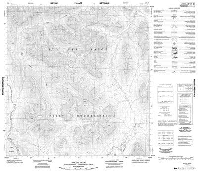 105F08 - MOUNT HOGG - Topographic Map