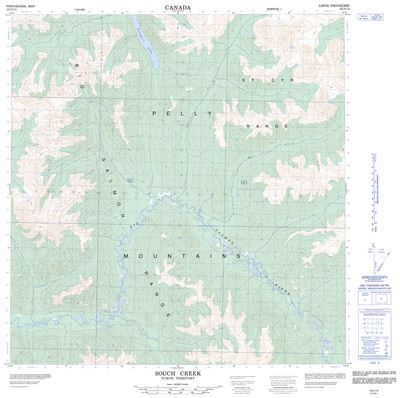 105F12 - SOUCH CREEK - Topographic Map