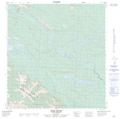 105F16 - ROSS RIVER - Topographic Map