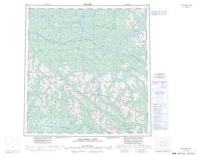 105G - FINLAYSON LAKE - Topographic Map