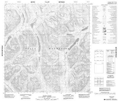 105G07 - GRASS LAKES - Topographic Map