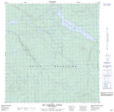 105G10 - BIG CAMPBELL CREEK - Topographic Map