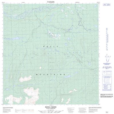 105G11 - MINK CREEK - Topographic Map