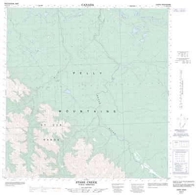 105G12 - STARR CREEK - Topographic Map