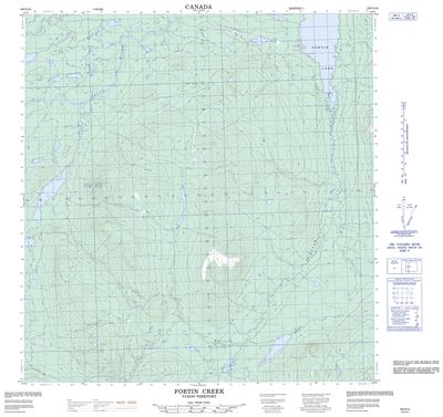 105G15 - FORTIN CREEK - Topographic Map