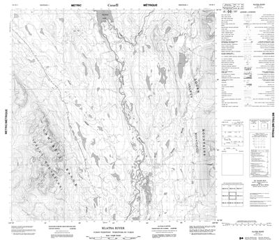 105H03 - KLATSA RIVER - Topographic Map