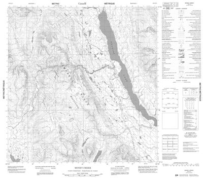 105H05 - MONEY CREEK - Topographic Map