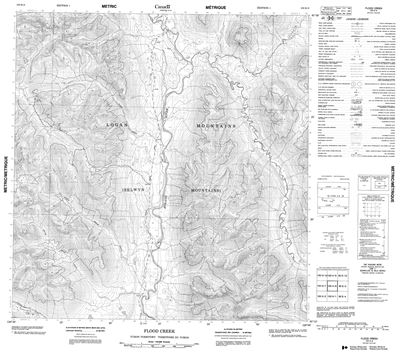 105H08 - NORTH MOOSE CREEK - Topographic Map