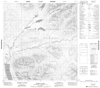 105H11 - THOMAS RIVER - Topographic Map