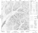 105H14 - TILLEI LAKE - Topographic Map