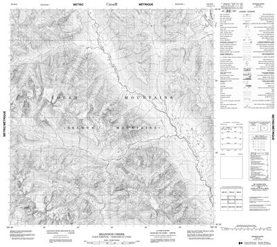 105H15 - SHANNON CREEK - Topographic Map
