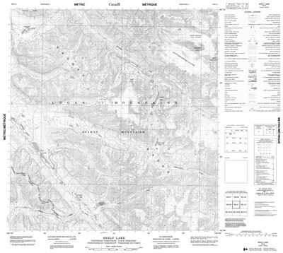 105I01 - SHELF LAKE - Topographic Map