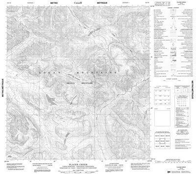 105I06 - PLACER CREEK - Topographic Map