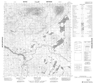 105J11 - MOUNT SHELDON - Topographic Map