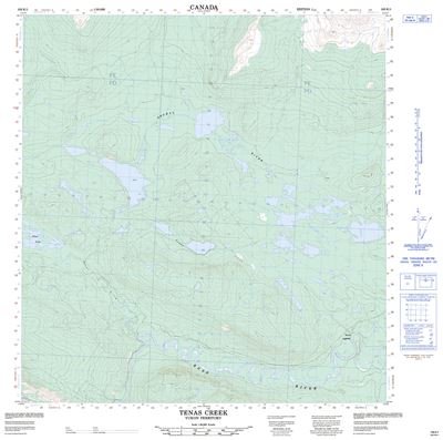 105K01 - TENAS CREEK - Topographic Map