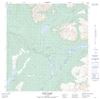 105K08 - BLIND LAKES - Topographic Map