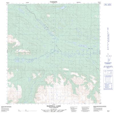 105K11 - BARWELL LAKE - Topographic Map