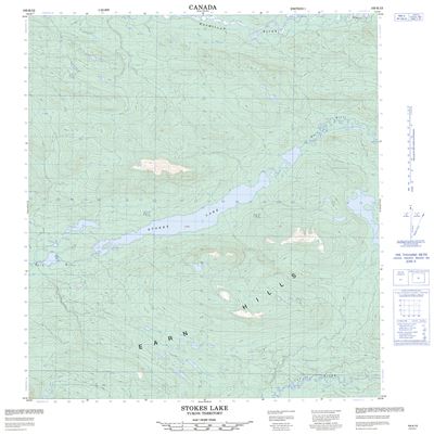 105K13 - STOKES LAKE - Topographic Map