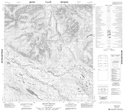 105K16 - MOUNT SELOUS - Topographic Map