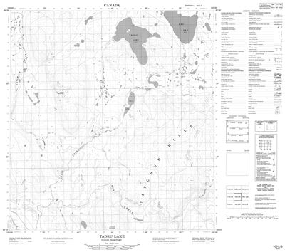 105L05 - TADRU LAKE - Topographic Map