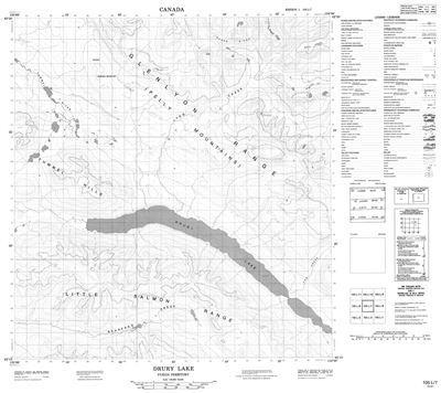 105L07 - DRURY LAKE - Topographic Map