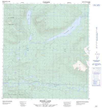 105M01 - MOOSE LAKE - Topographic Map