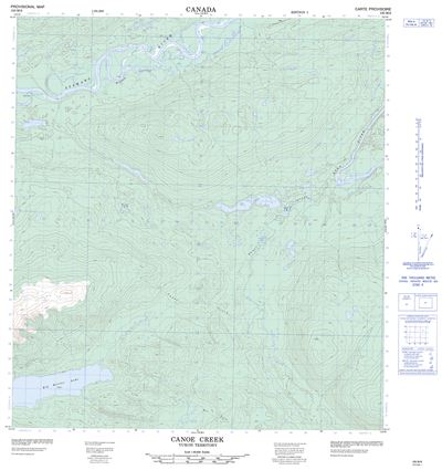 105M08 - CANOE CREEK - Topographic Map