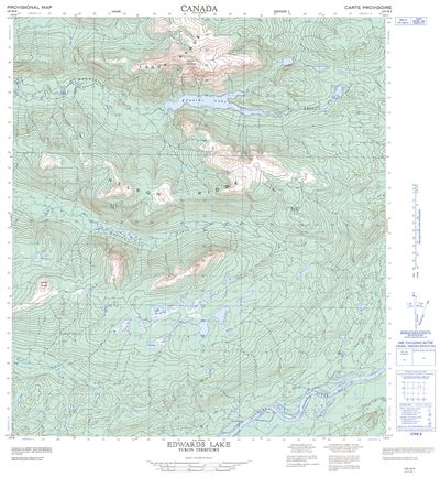 105M09 - EDWARDS LAKE - Topographic Map