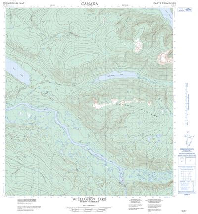 105M11 - WILLIAMSON LAKE - Topographic Map