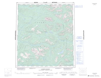 105N - LANSING RANGE - Topographic Map
