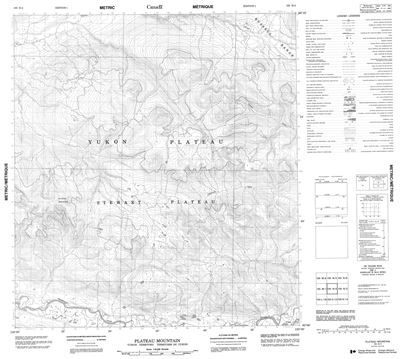 105N04 - PLATEAU MOUNTAIN - Topographic Map