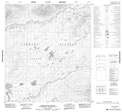 105N14 - SEVEN MILE CANYON - Topographic Map