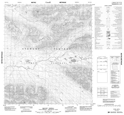 105N15 - MOUNT ORTELL - Topographic Map