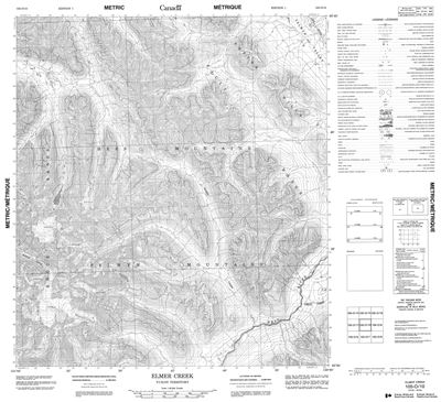 105O10 - ELMER CREEK - Topographic Map