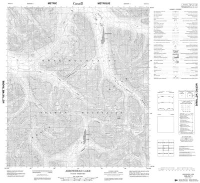 105O11 - ARROWHEAD LAKE - Topographic Map