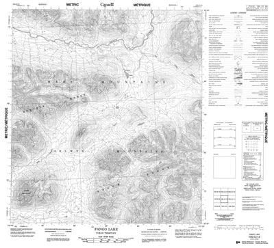 105O12 - FANGO LAKE - Topographic Map