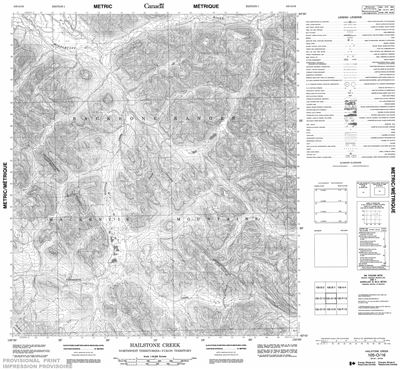 105O16 - HAILSTONE CREEK - Topographic Map