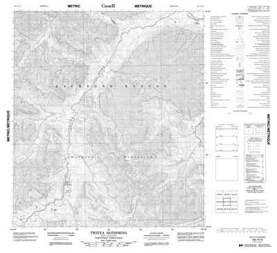 105P13 - TWITYA HOTSPRING - Topographic Map