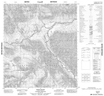 106A01 - EKWI RIVER - Topographic Map